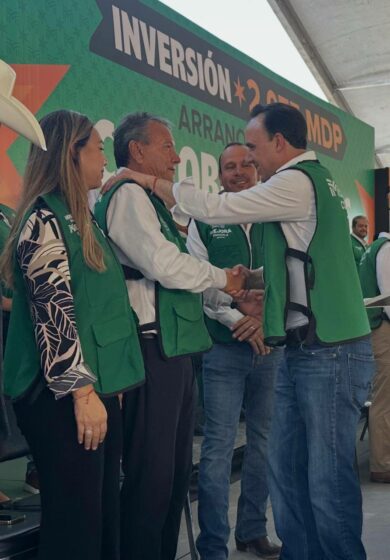 Reconoce Óscar Ríos Ramírez inversión histórica del Gobernador Manolo Jiménez Salinas