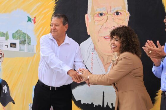 Destaca Óscar Ríos Ramírez legado de Don Antonio Gutiérrez Garza durante develación de mural en su honor