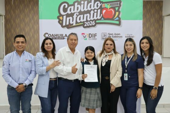 Entregan constancias a Cabildo Infantil 2026 en San Juan de Sabinas