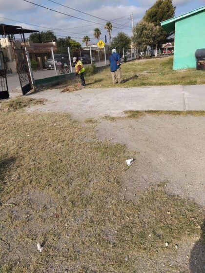 Implementan operativos de limpieza en las colonias Mina 7, Sarabia y la Villa de San Juan de Sabinas