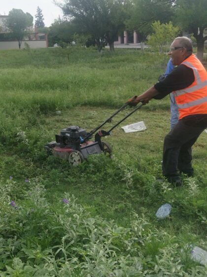 Intensifican labores de limpieza en terreno ubicado detrás de las instalaciones del IMSS