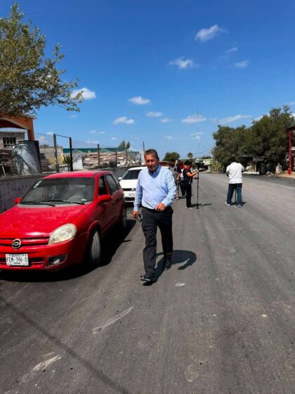 Supervisan conclusión de obra de pavimentación en la colonia San Luisito