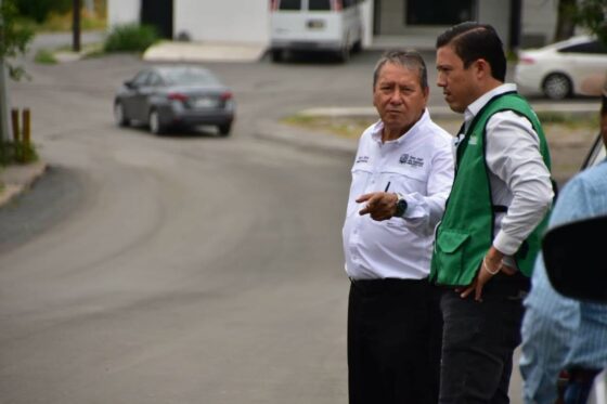 Supervisan pavimentación en las calles Monterrey y Ramos Arizpe de Nueva Rosita junto a Mejora Coahuila